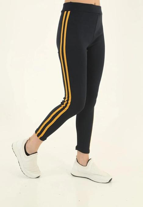 Colanti vatuiti,negri,cu dungi,galbene,Engros